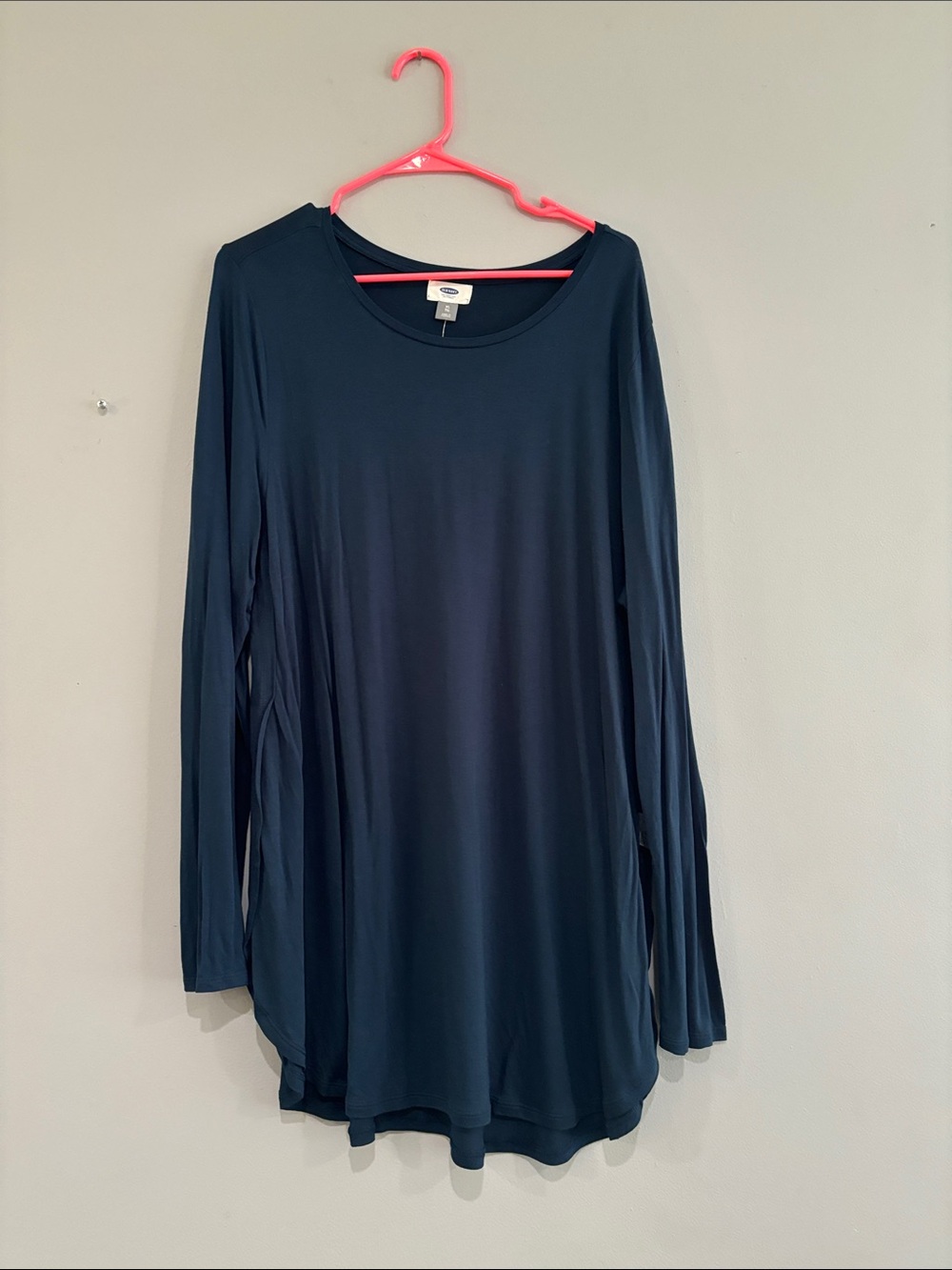Old Navy Navy Long-Sleeve Scoop Neck Tunic